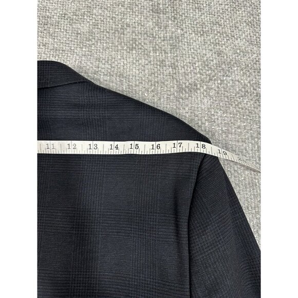 ASOS Blazer Mens 42 Black Glen Plaid Stretch Sport Coat NEW - Picture 8 of 15